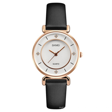 brand name genuine leather wrist watches for women